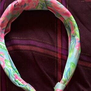 Lilly Pulitzer Pink and Blue Floral Headband